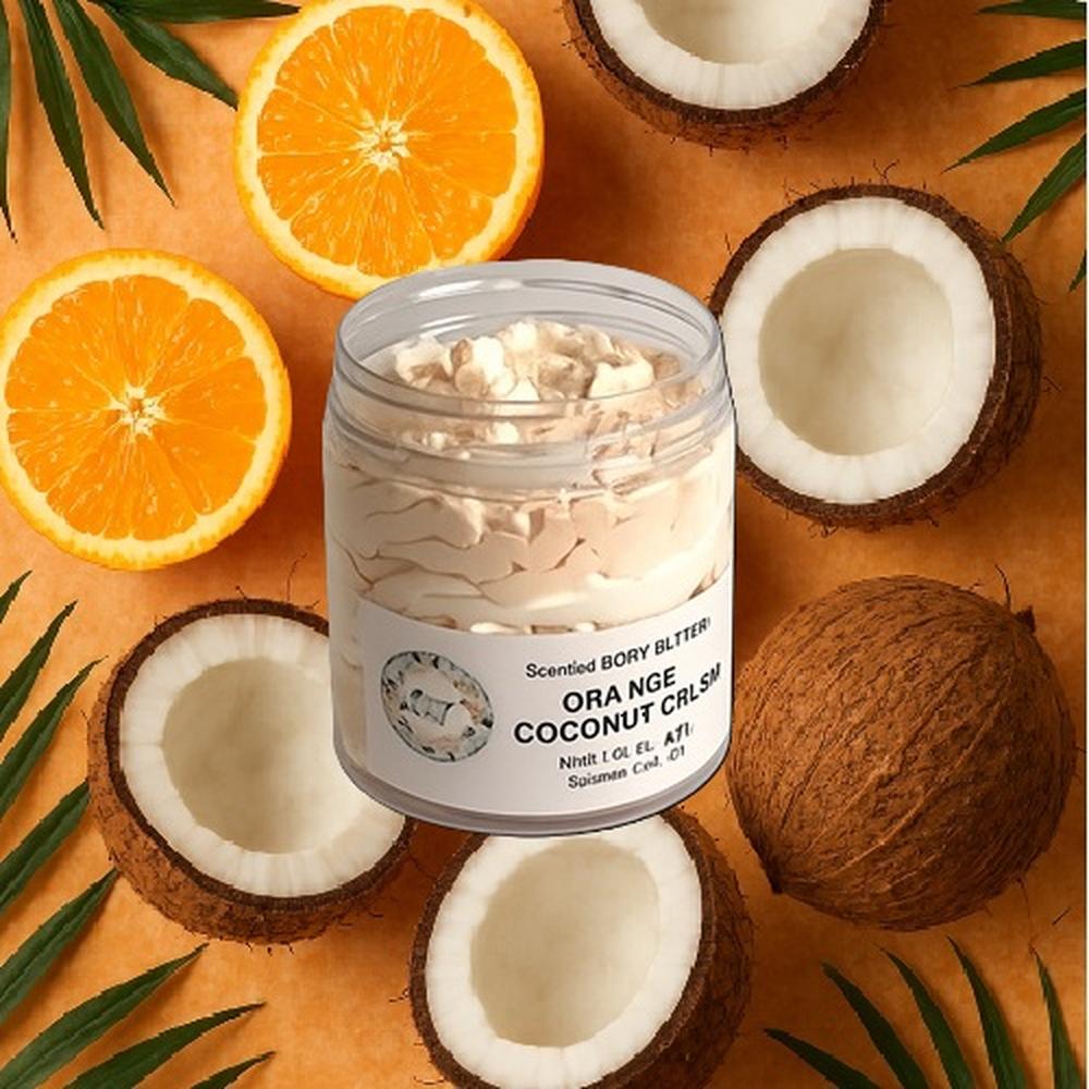 ORANGE COCONUT CREAM - Whipped Body Butter 4oz