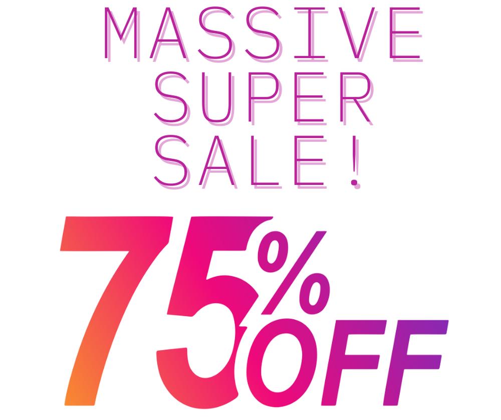 Sonlet 75 off Massive Catalog