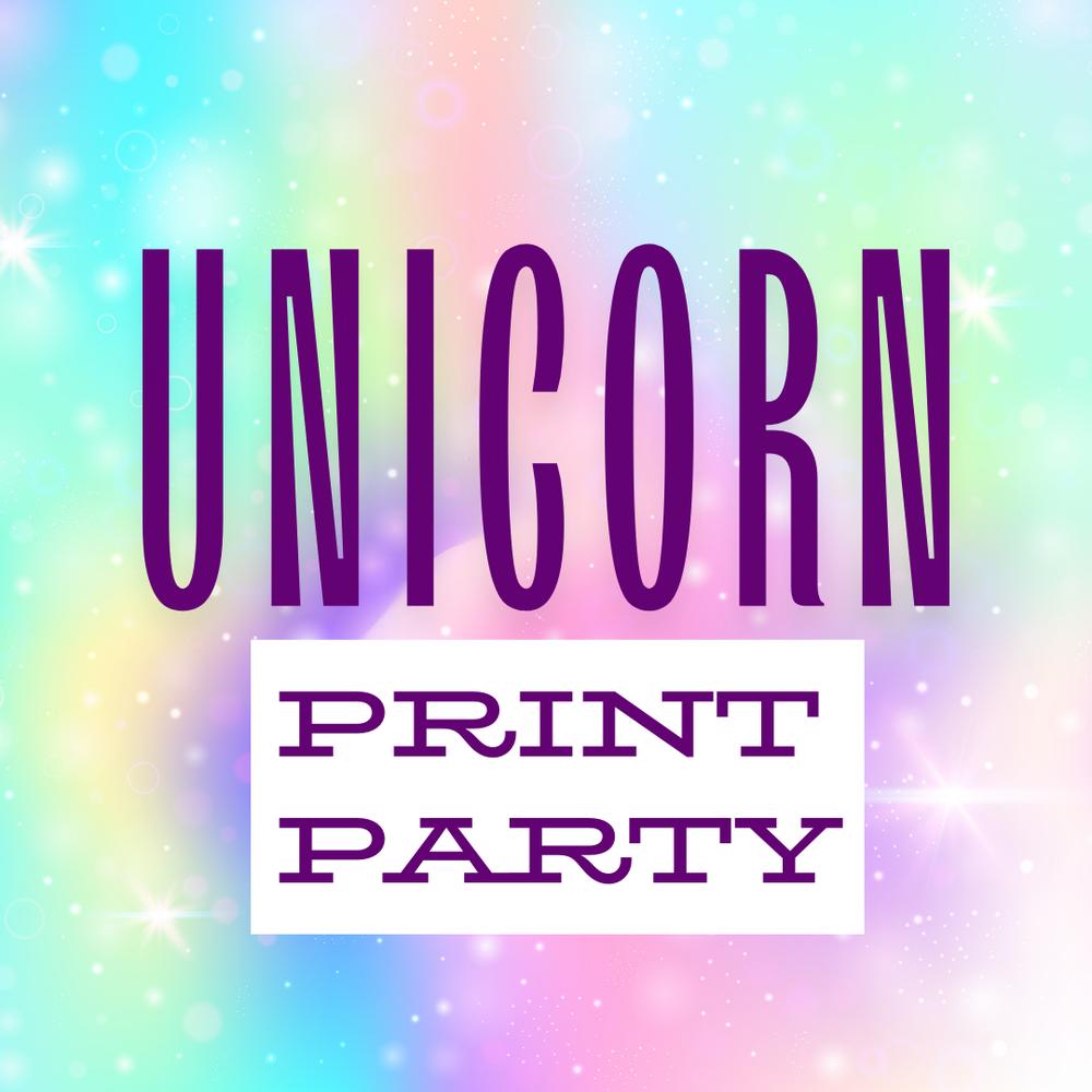 Sonlet unicorn print party